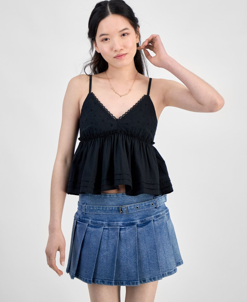 Self E Size L Cotton Babydoll Tank