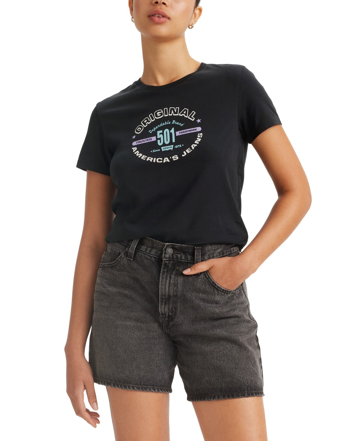 Levi's Women's Perfect Graphic Logo Cotton T-shirt -