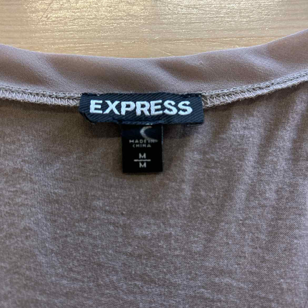 Express Size M Gold Sequined Tank