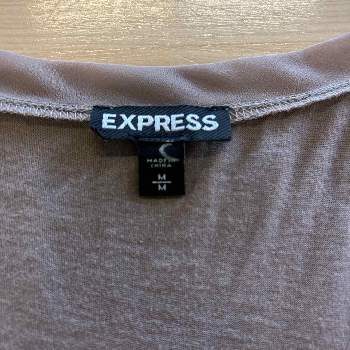 Express Size M Gold Sequined Tank
