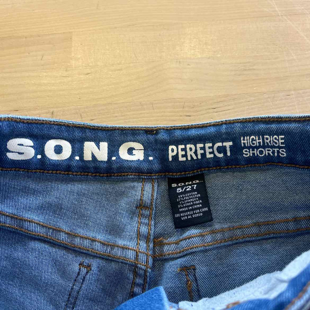 SONG Women Size 5 Blue Denim Preloved Shorts