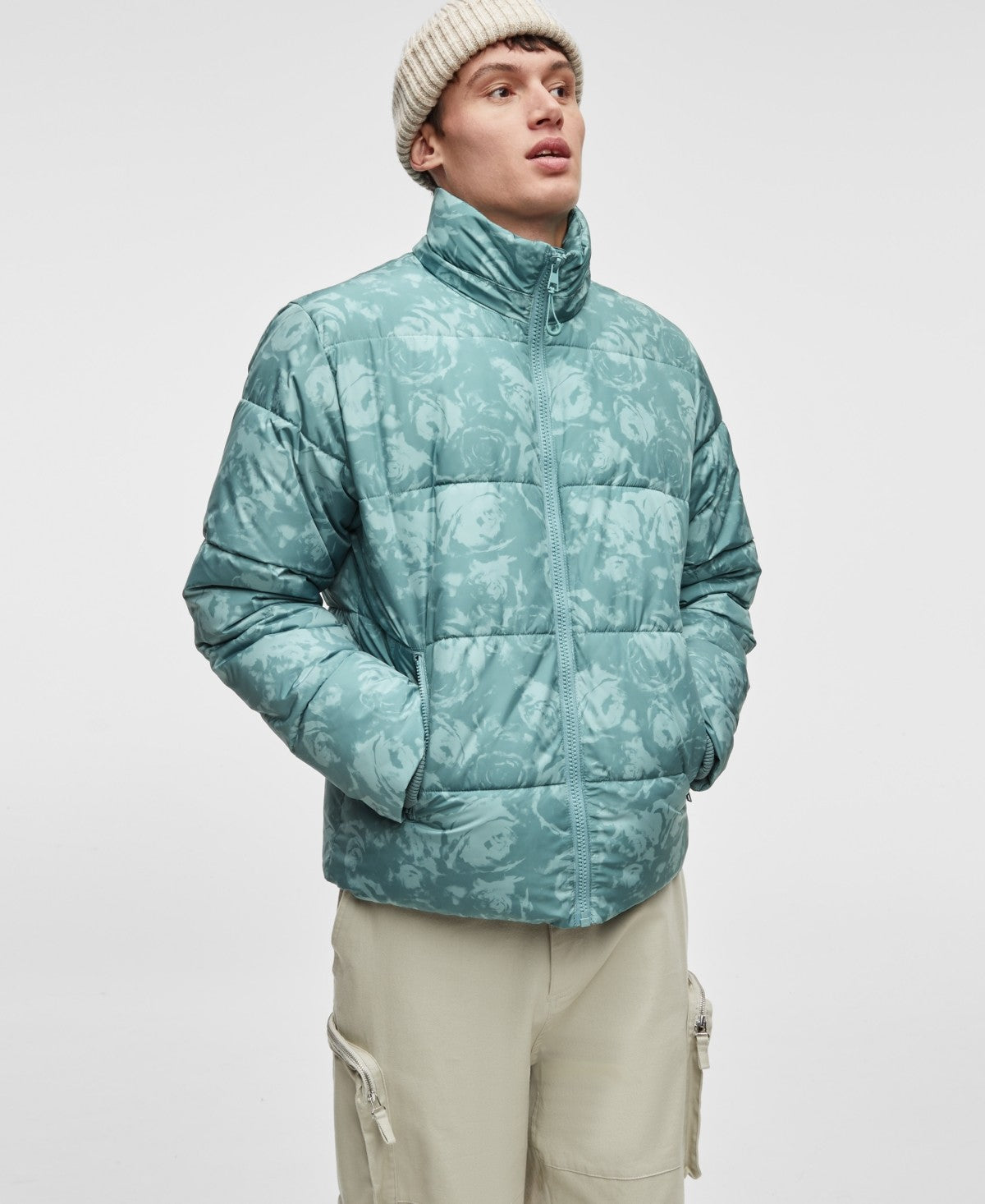 Mode of One Men's Puffer Jacket - Seedling Green