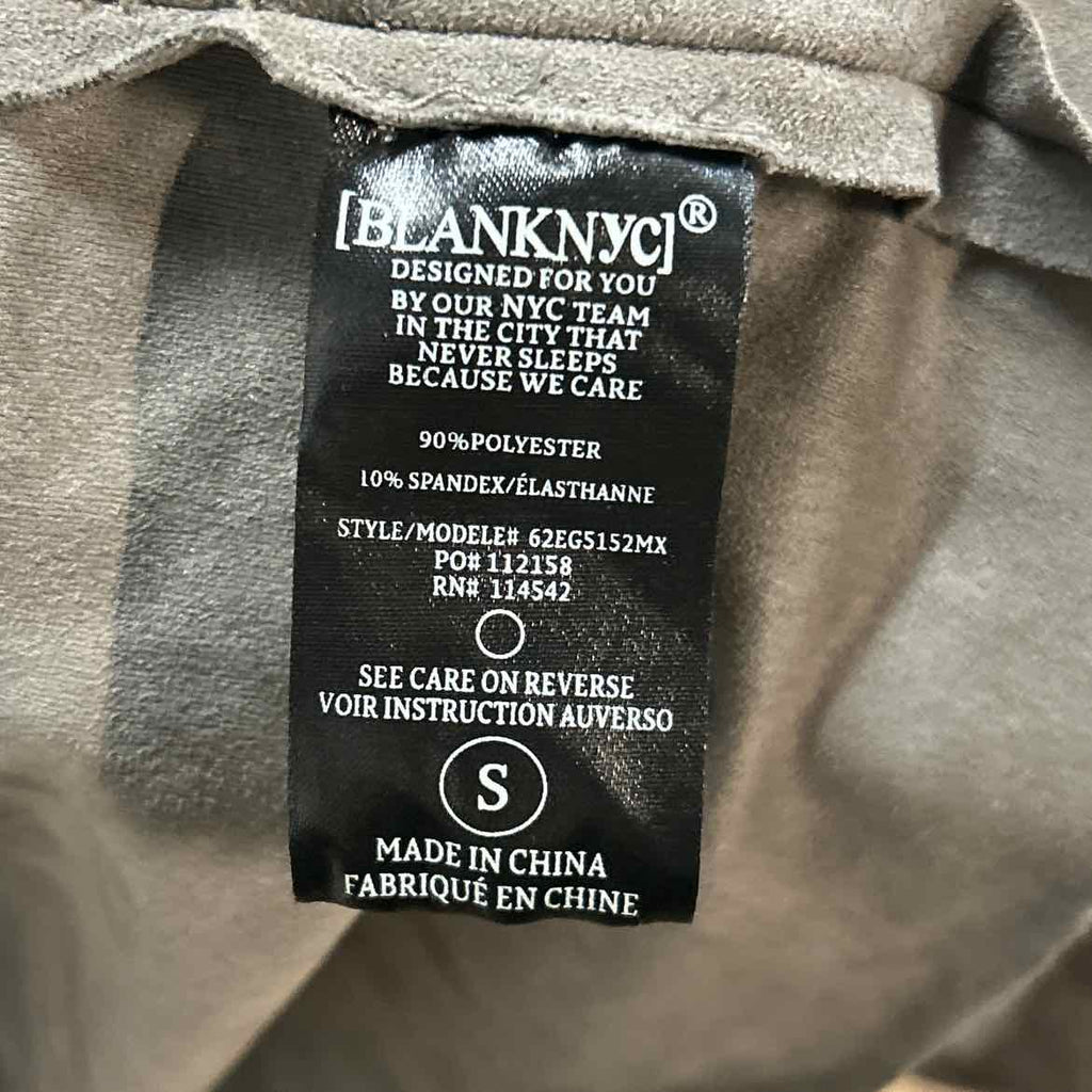 Blank NYC Size S Gray Suede Preloved Trenchcoat