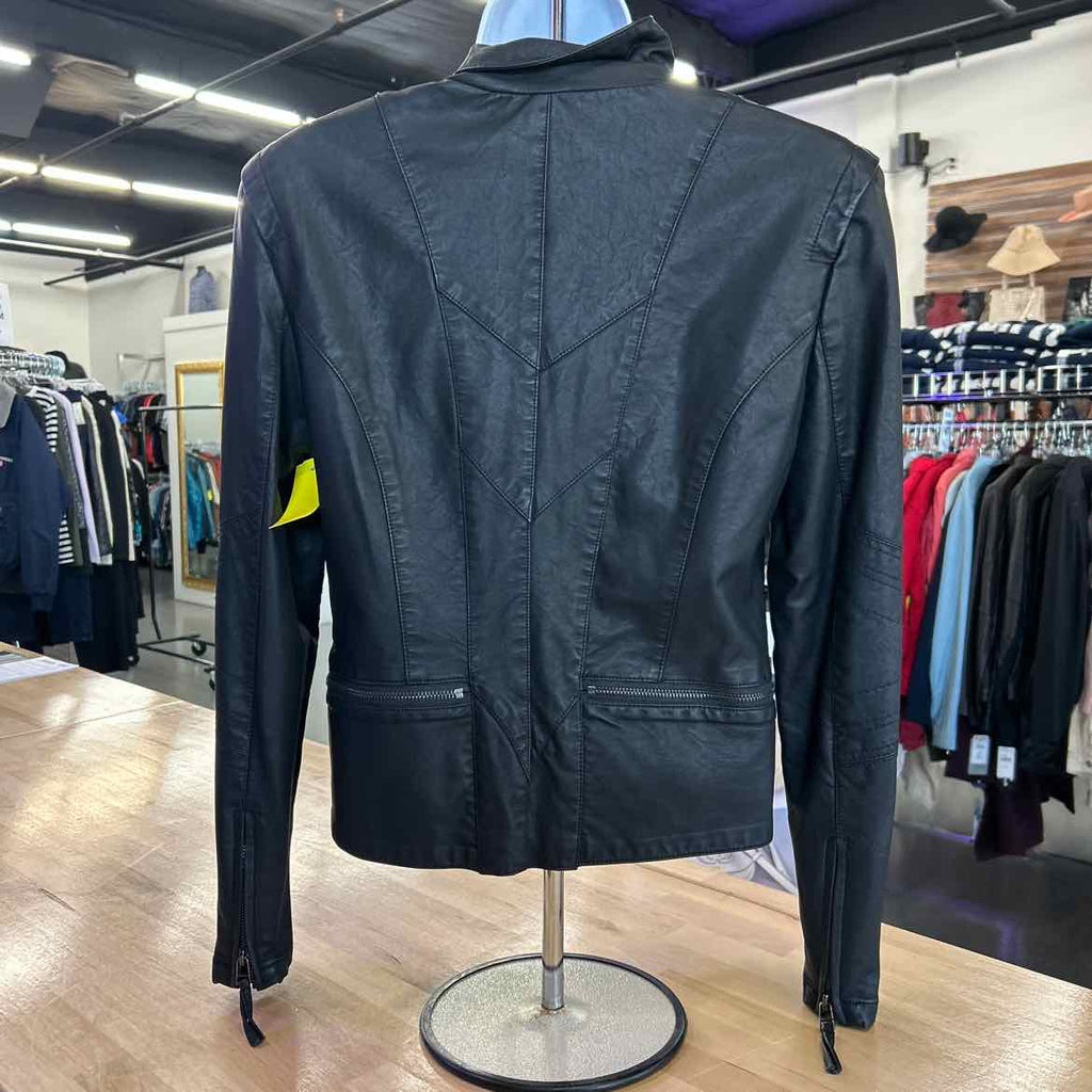 Blank NYC Size M Black Leather Jacket
