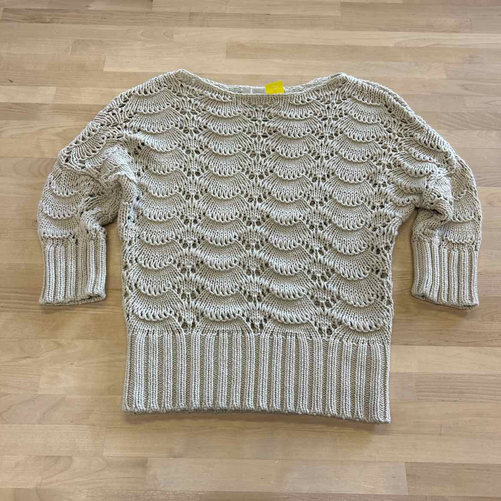 Loft Size S Beige Knit Sweater