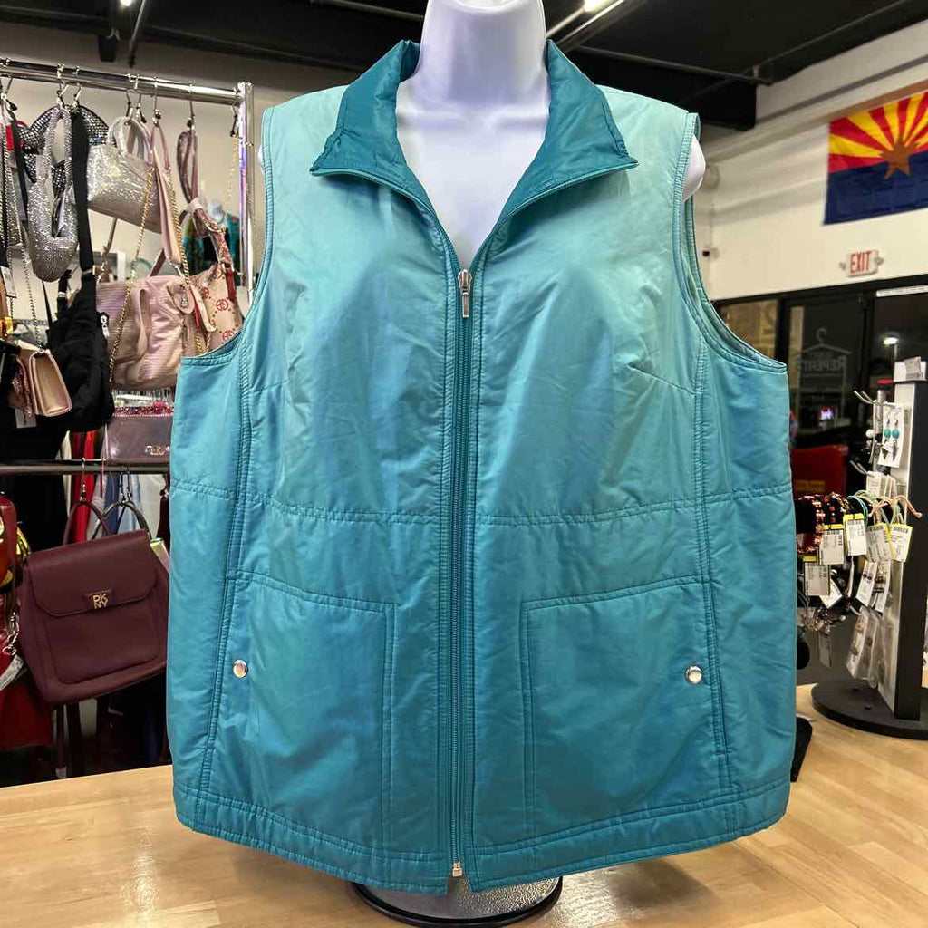 CJ Banks Size 1X Blue Vest