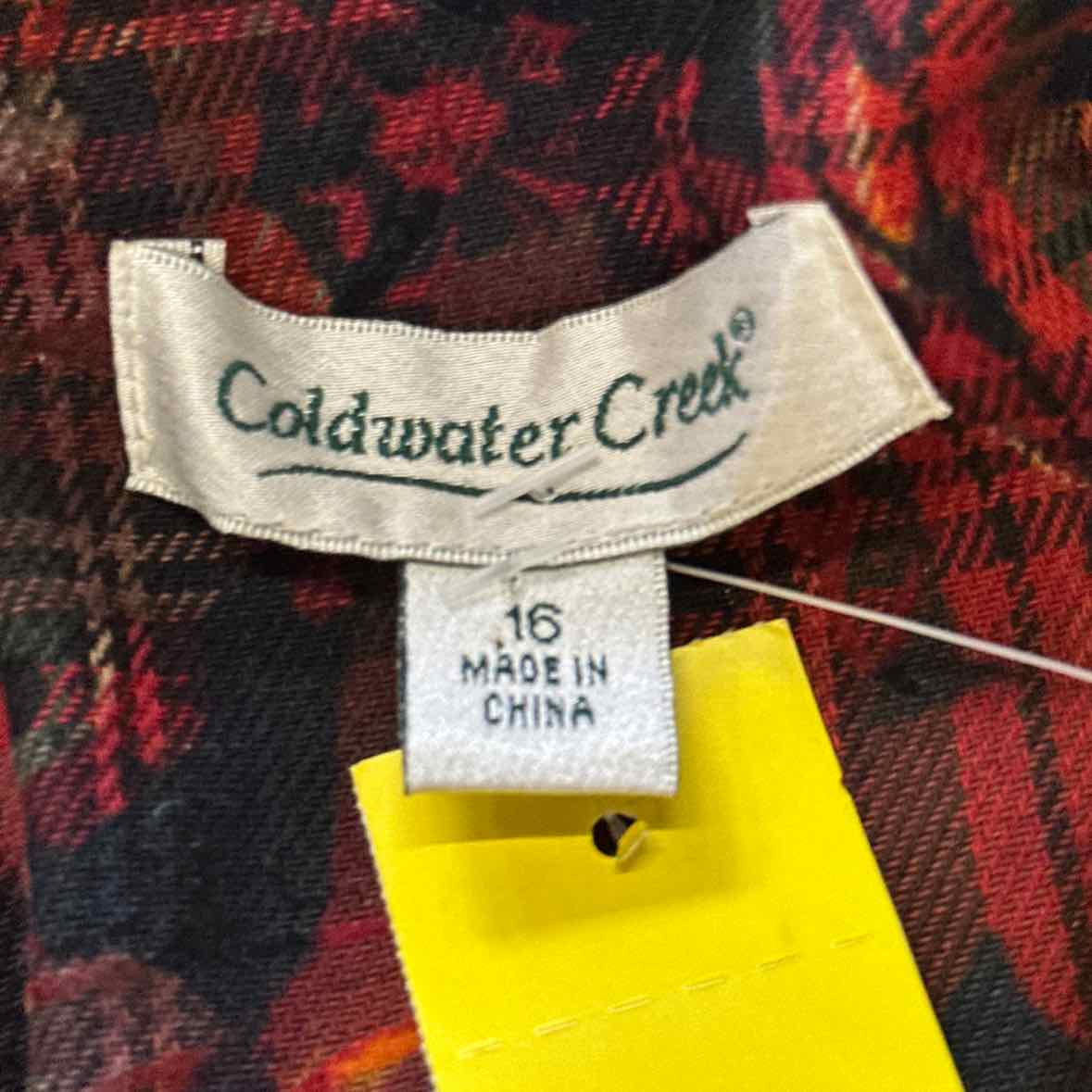 Coldwater Creek Size 16 Red Jacket