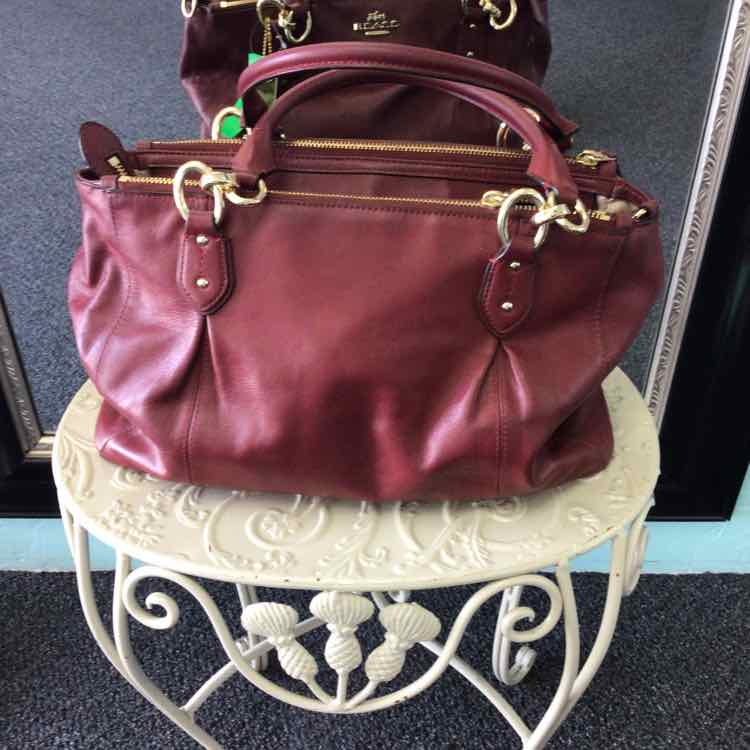 Coach Maroon Handbag