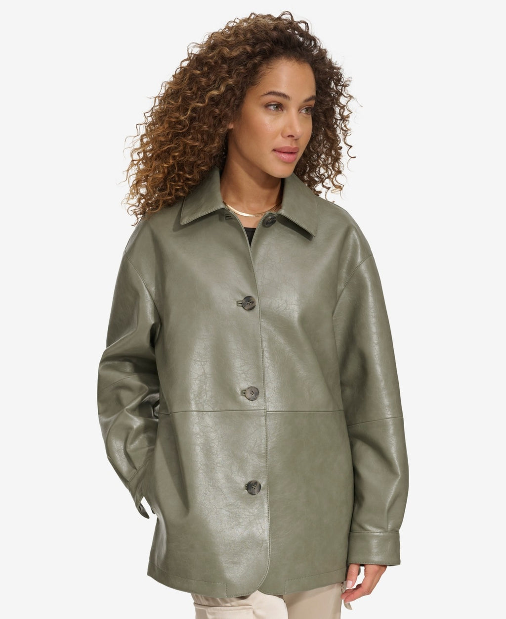 Levi's Women's Faux Leather Relaxed Vintage Look Blazer
