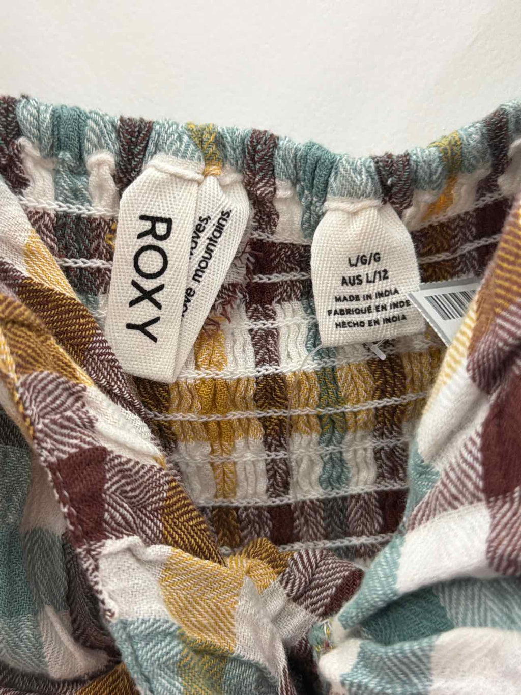 ROXY Moonlight Shores Plaid Dress