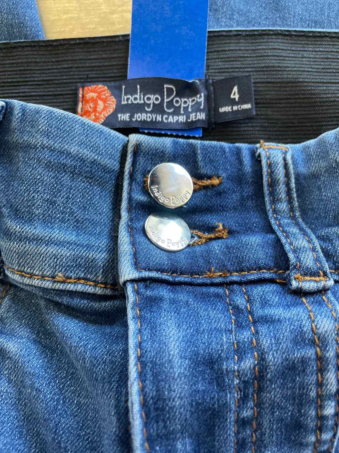 Indigo Poppy Size 4 Blue Jeans
