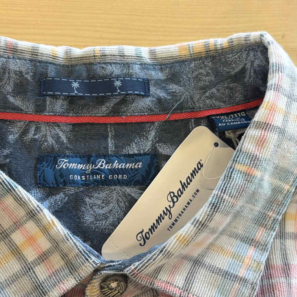 Tommy Bahama Men's Coastline Cord Harbor Classic-Fit Check Button-Down Shirt