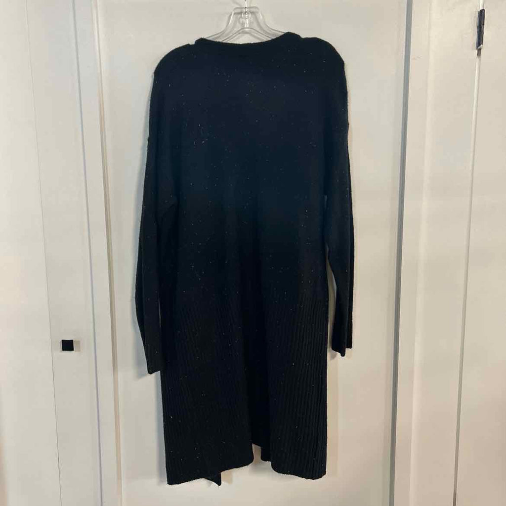Liz Claiborne Size M Black Preloved Duster