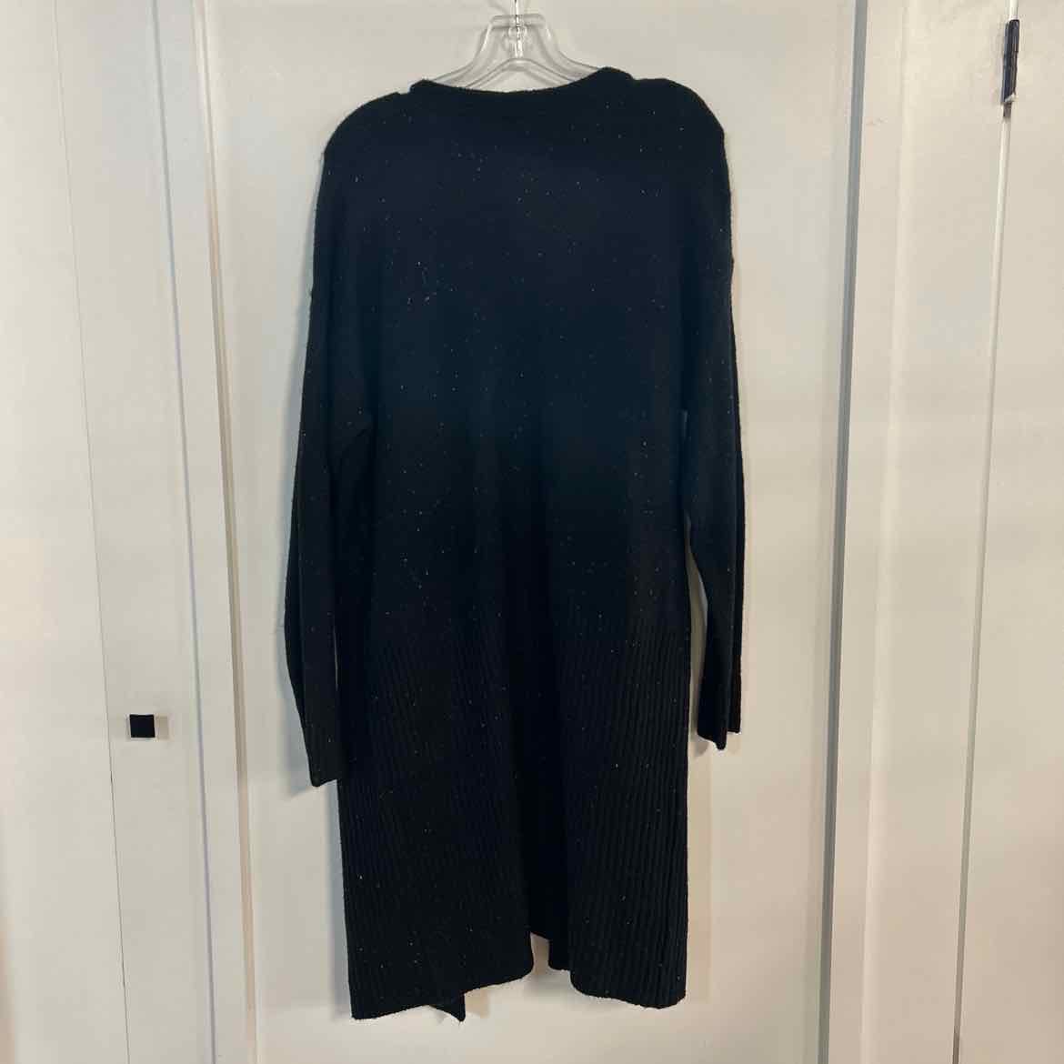 Liz Claiborne Size M Black Preloved Duster