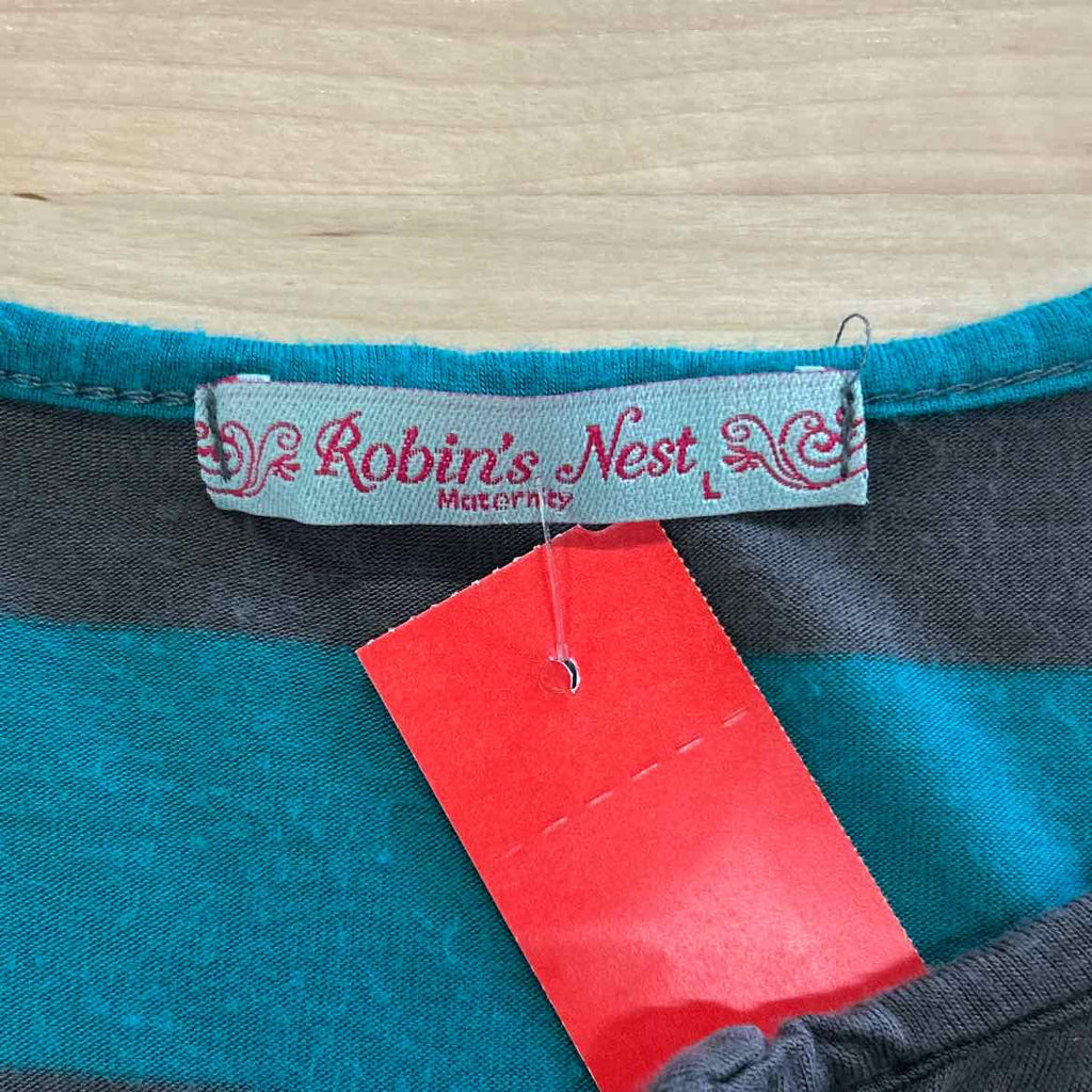 Robins Nest Size L Teal Longsleeve