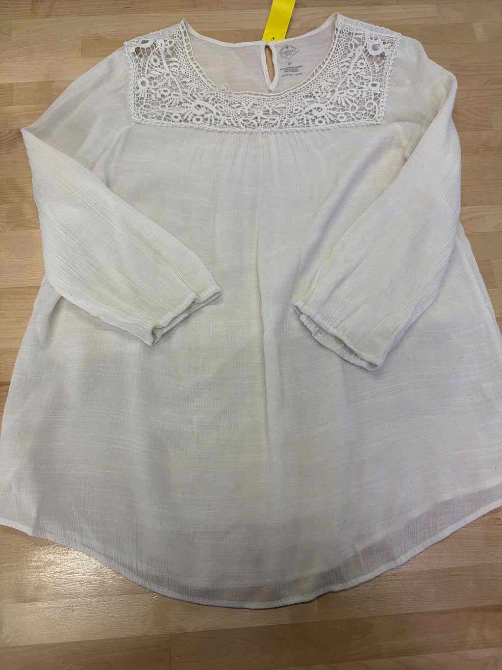 St John's Bay Size XL White Blouse