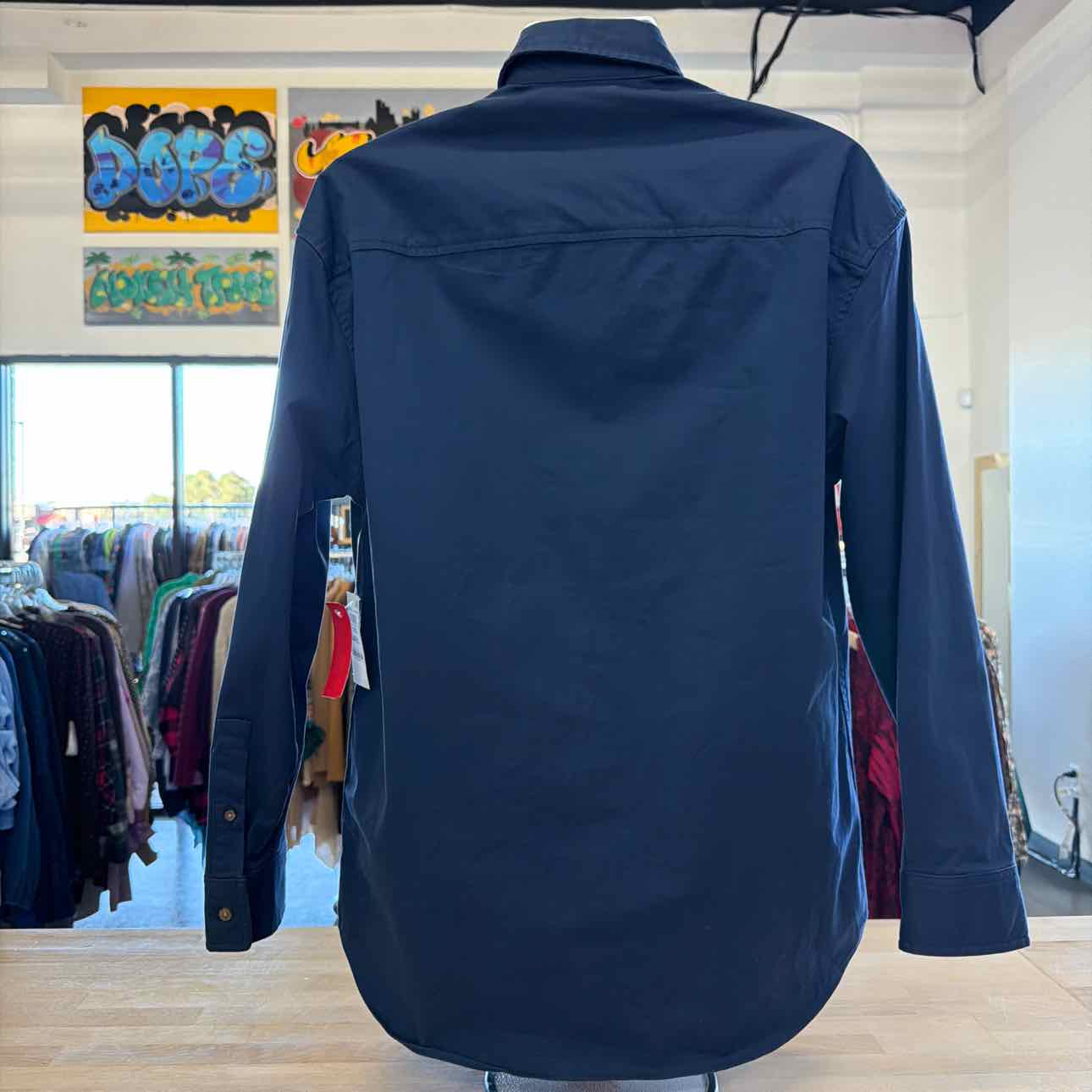 Mode Of One Size S Blue New MENS Long Sleeve Shirt