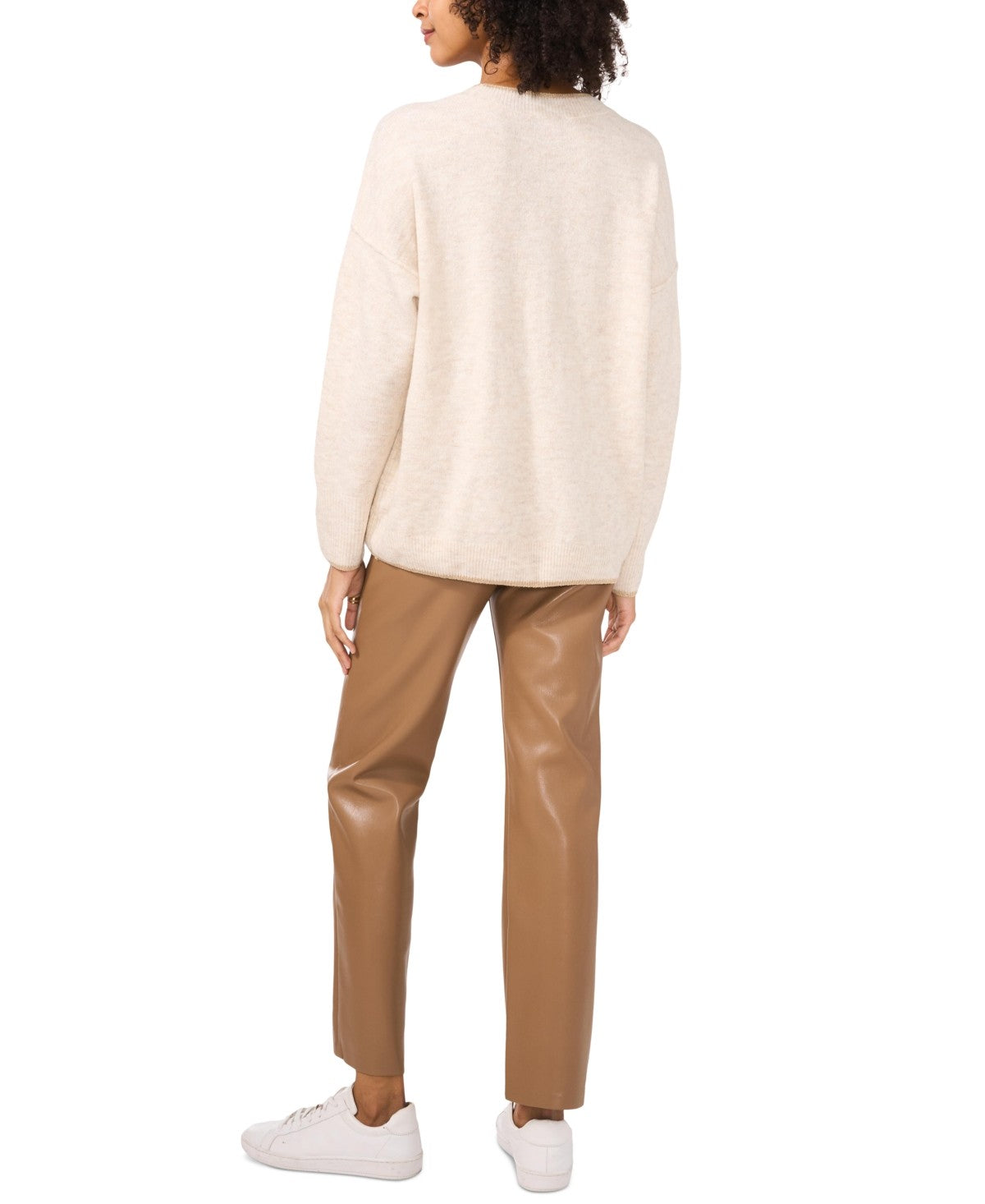 Vince Camuto Size XL Beige Sweater
