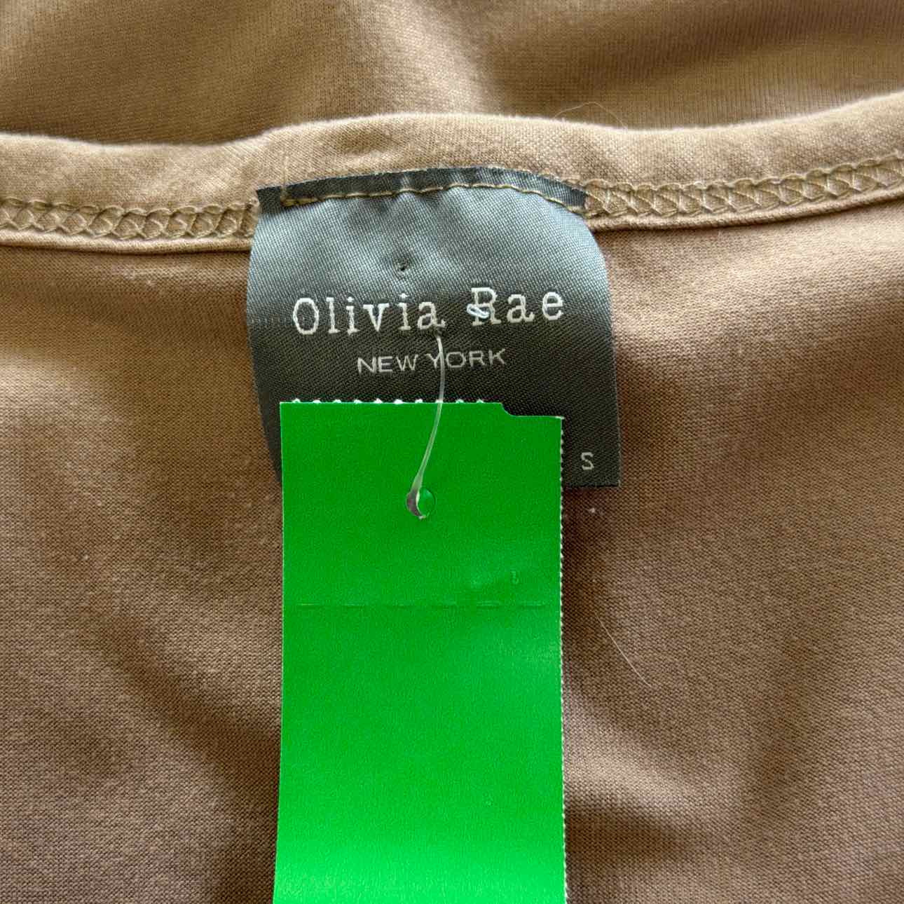 Olivia Rae Size S Brown Preloved T-Shirt SS