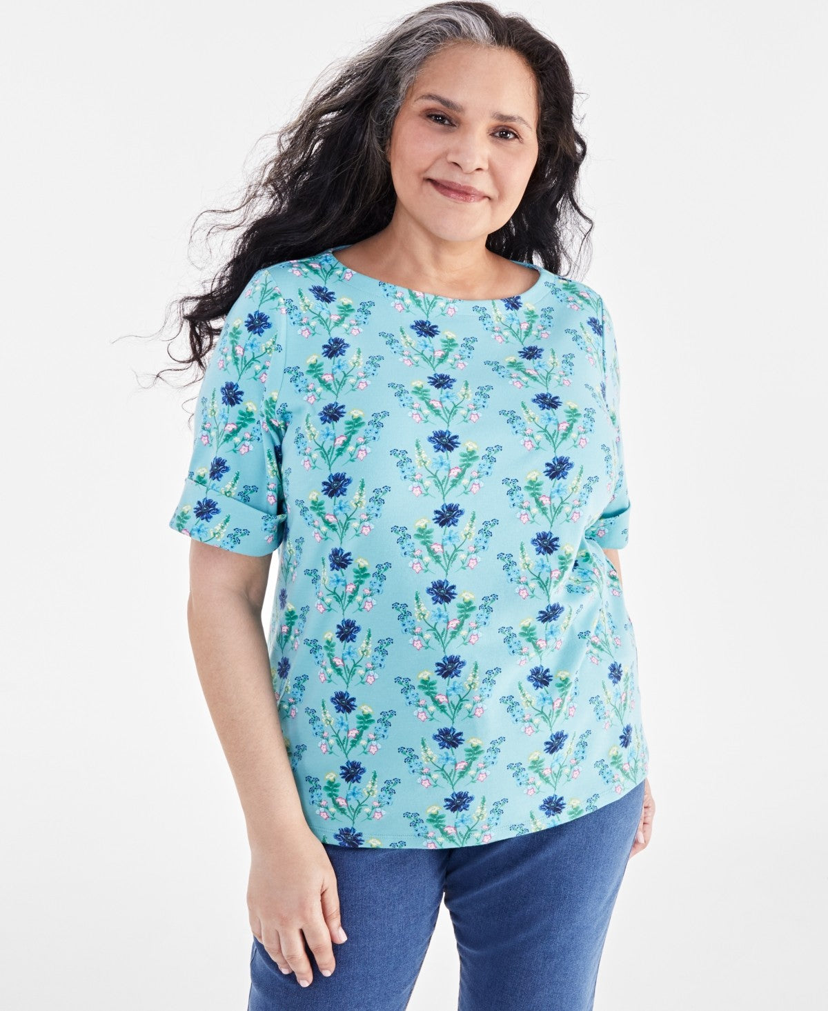 Style&Co. Size 1X Blue Blouse