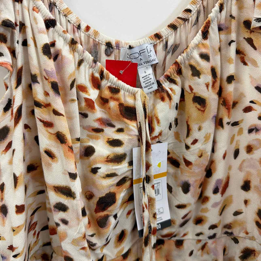 Sofia Size L Tan New Dress