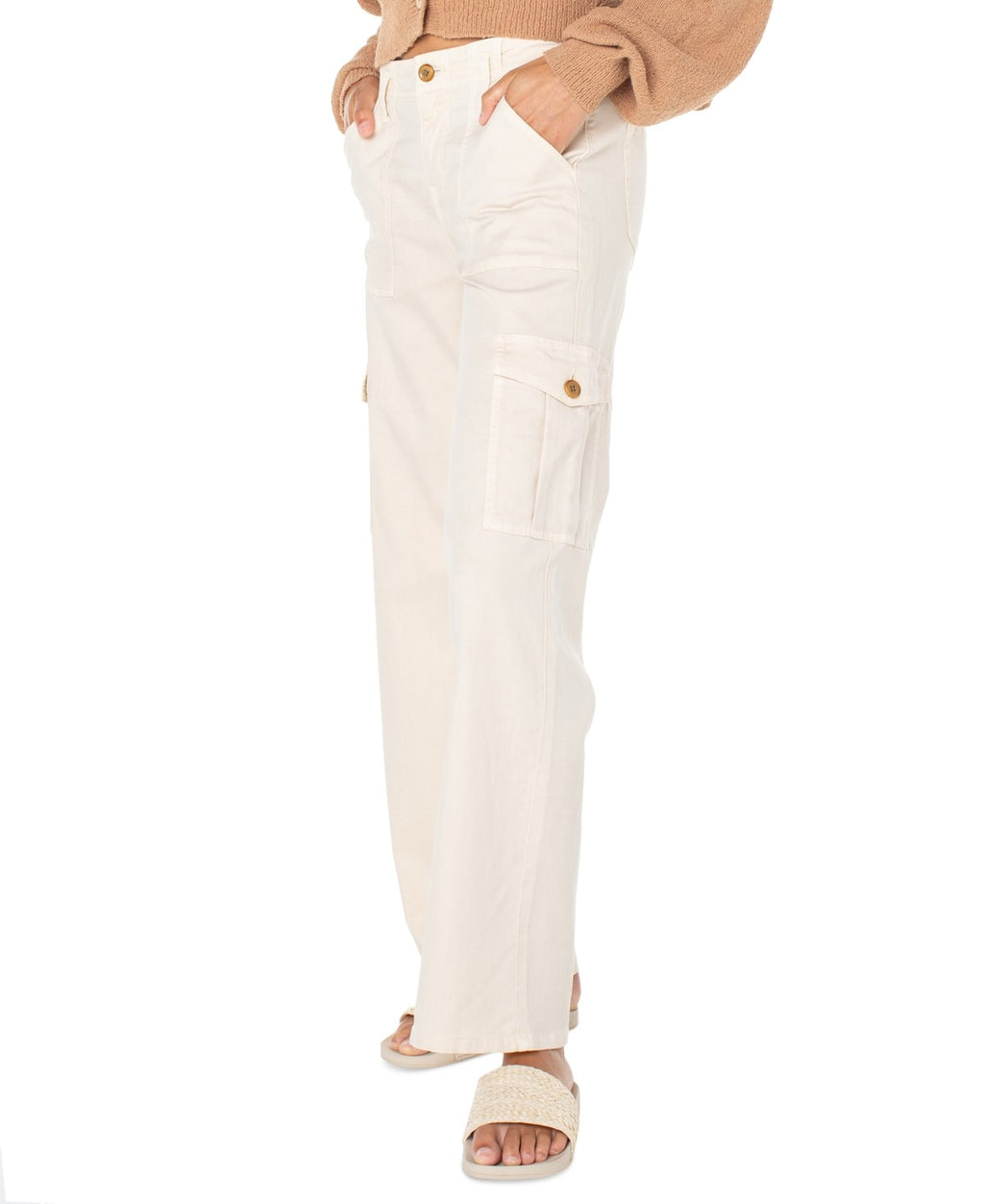 Roxy Juniors' Come and Chill Mid-Rise Cargo Pants