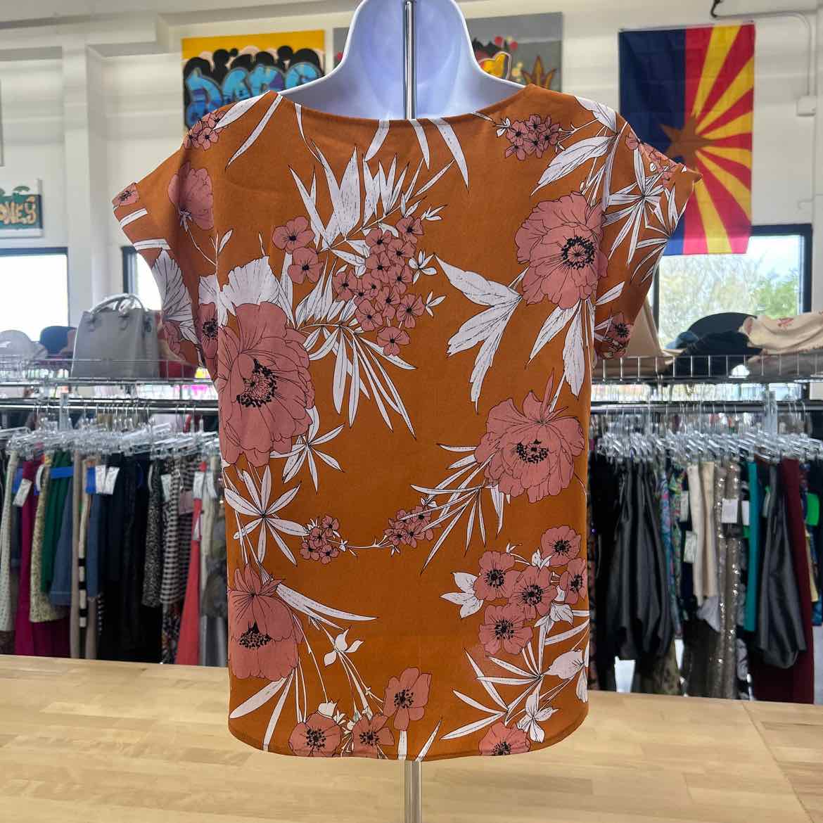 Express Size S Orange Preloved Blouse SS