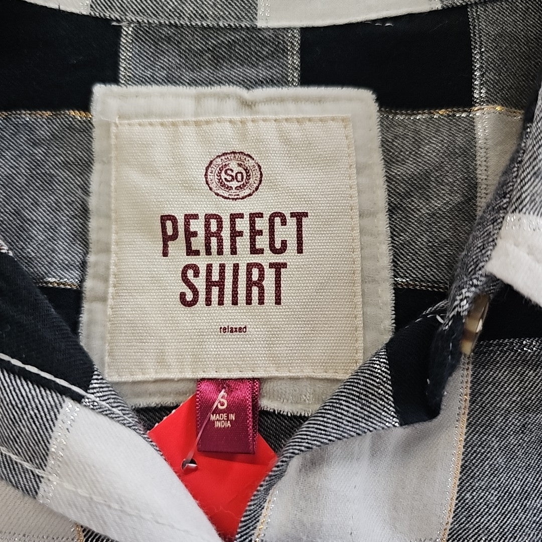 Perfect Fit Size S Black Preloved flannel