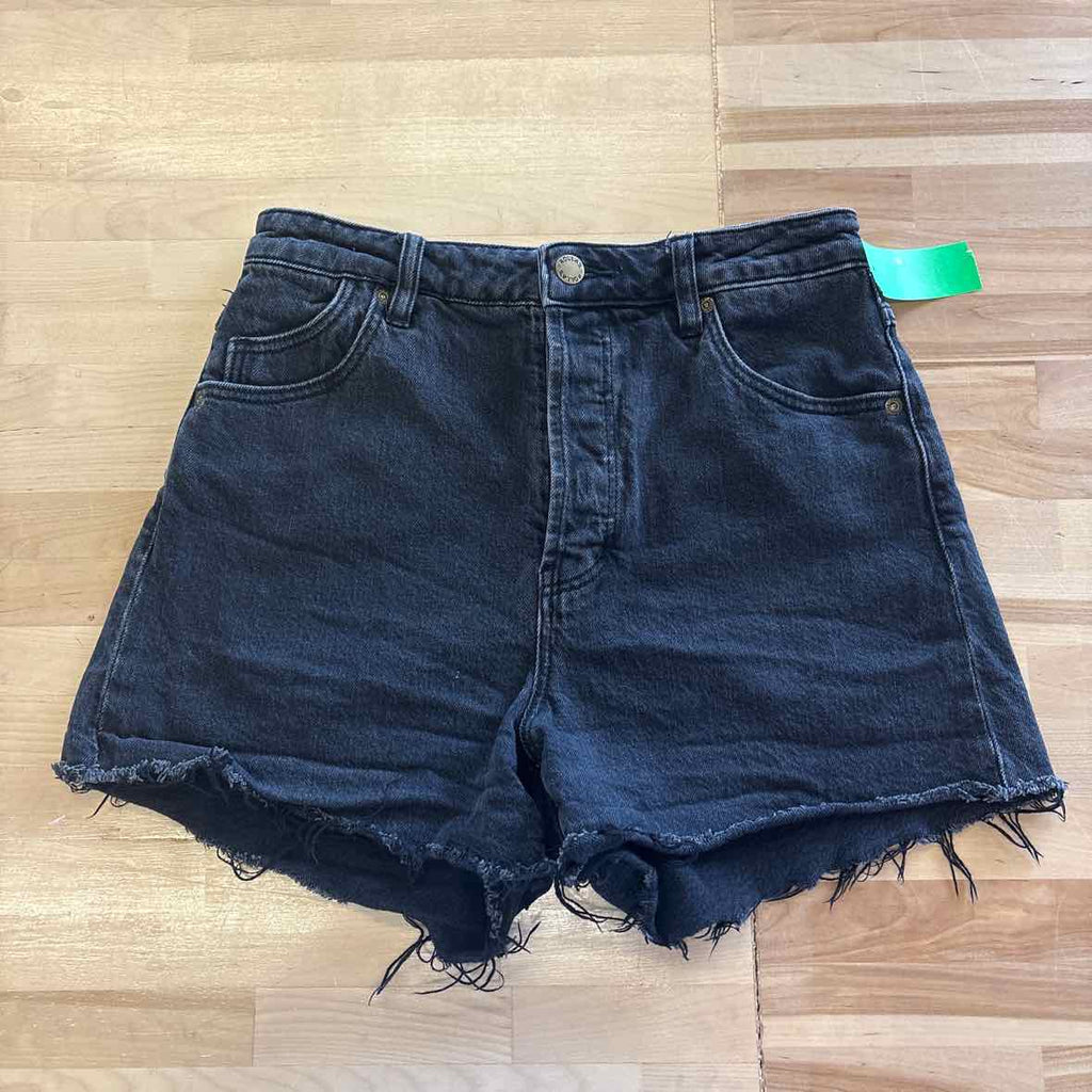 Rolla's Women Size 27 Black Denim Preloved Shorts