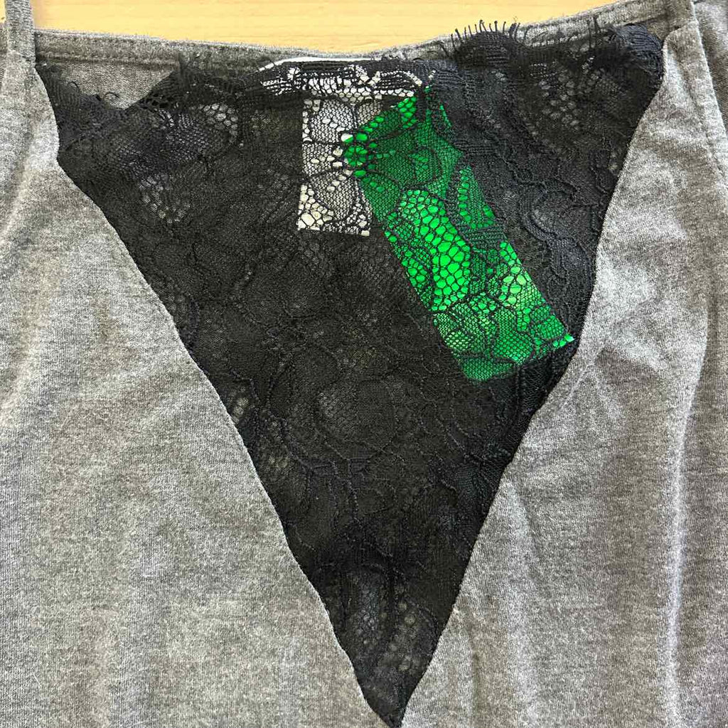 H&M Size M Gray Lace Preloved Tank
