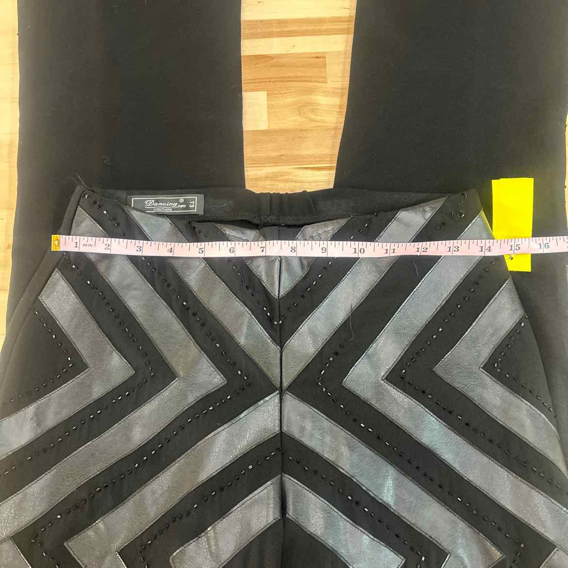 Dancing Couture Size M Black Beaded Preloved Pants