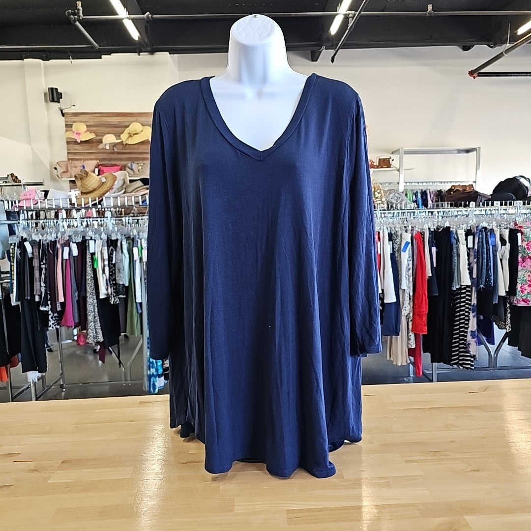 Honeyme Size XXL Navy Longsleeve
