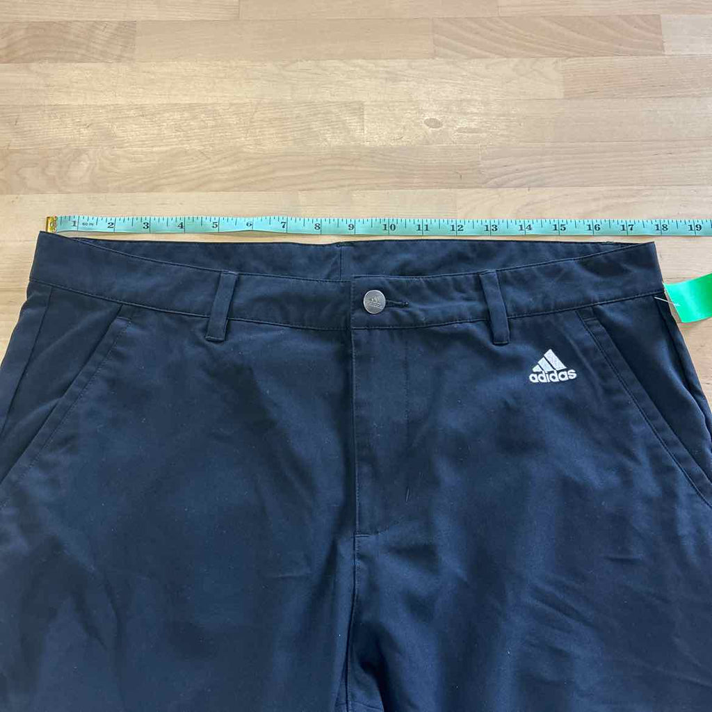 Adidas Size 34x32 Black MENS Athletic Pants