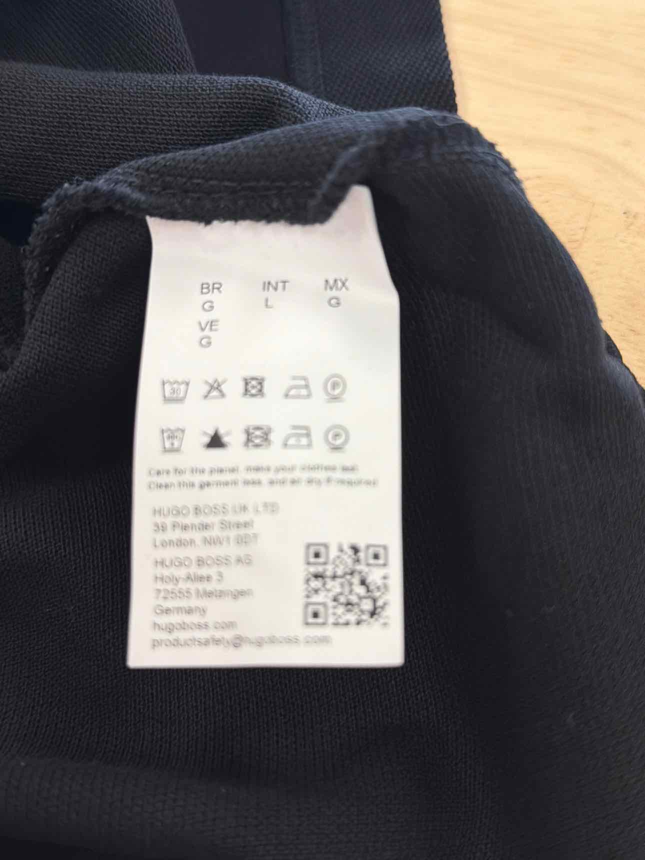 BOSS Size L Black New MENS Polo