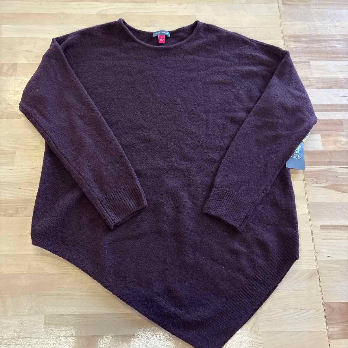Vince Camuto Size XS Burgundy Sweatshirt