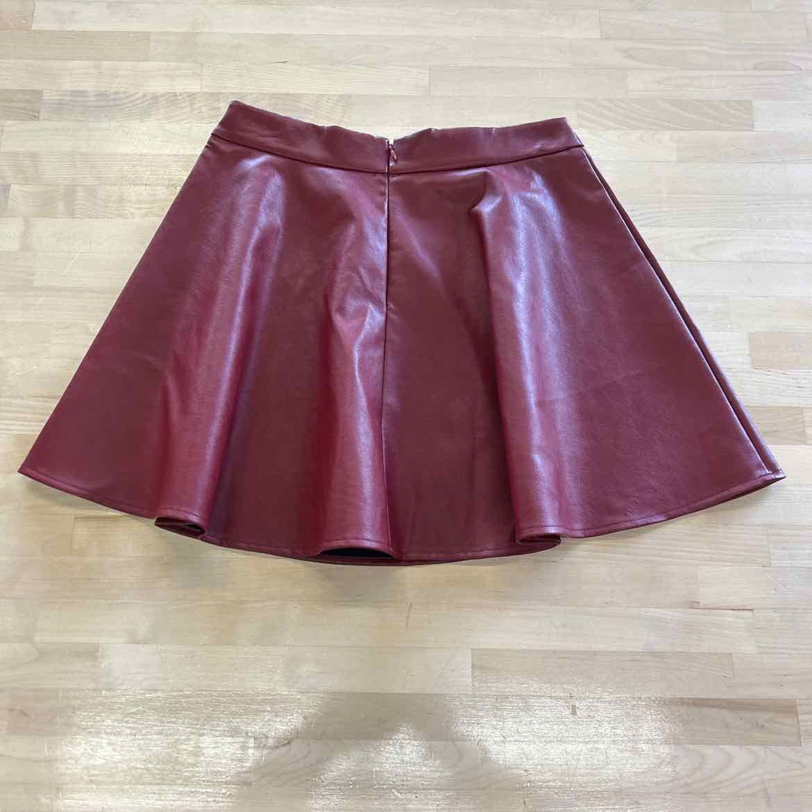 VICI Size M Red Leather Preloved Skirt