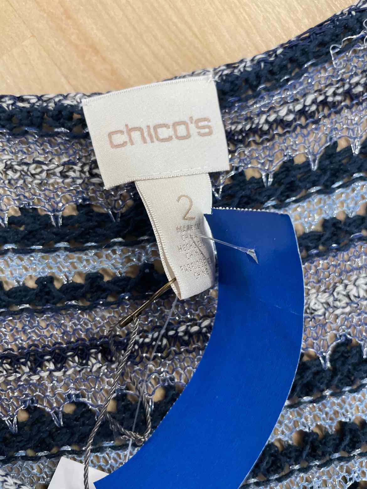 Chico's Size M Blue Sweater