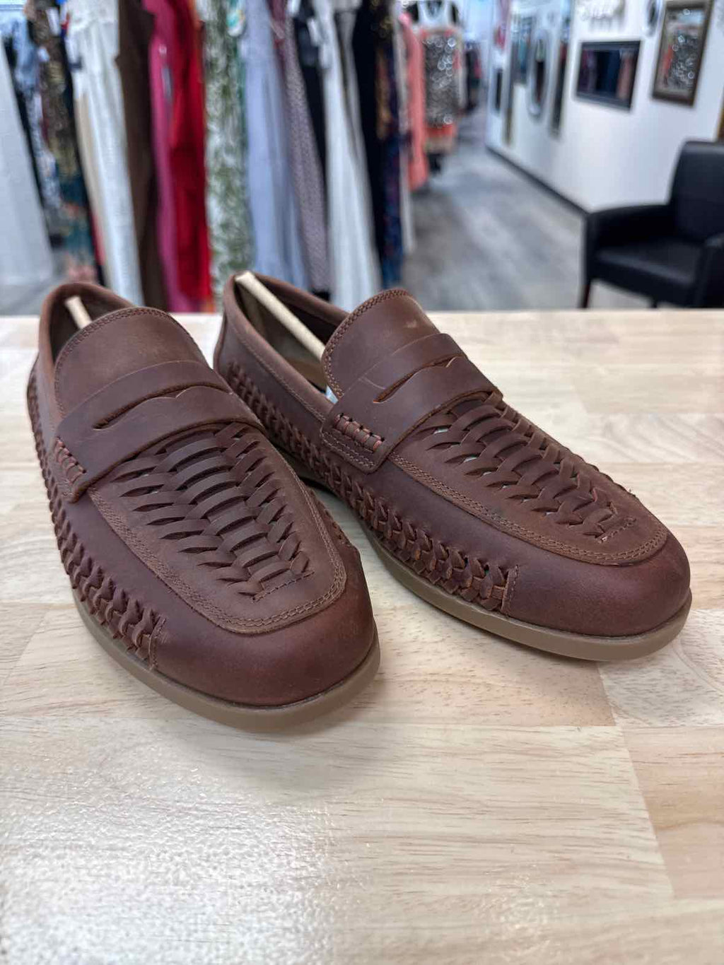 Rodd & Gunn Size 40 Gisborne Huarache Slip on - Coffee
