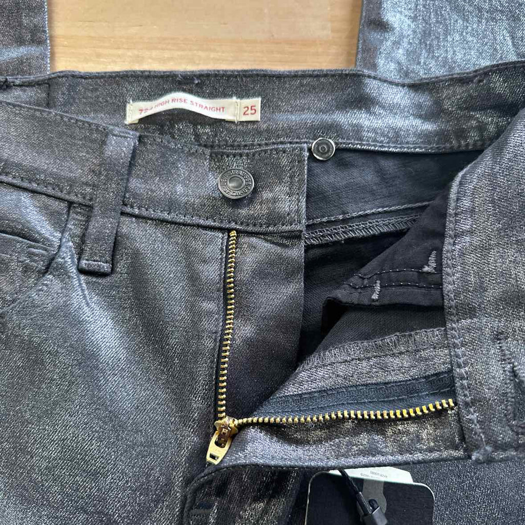 Levi's Size 25 (0) 724 High Rise Straight Jeans - Shine Til Dawn