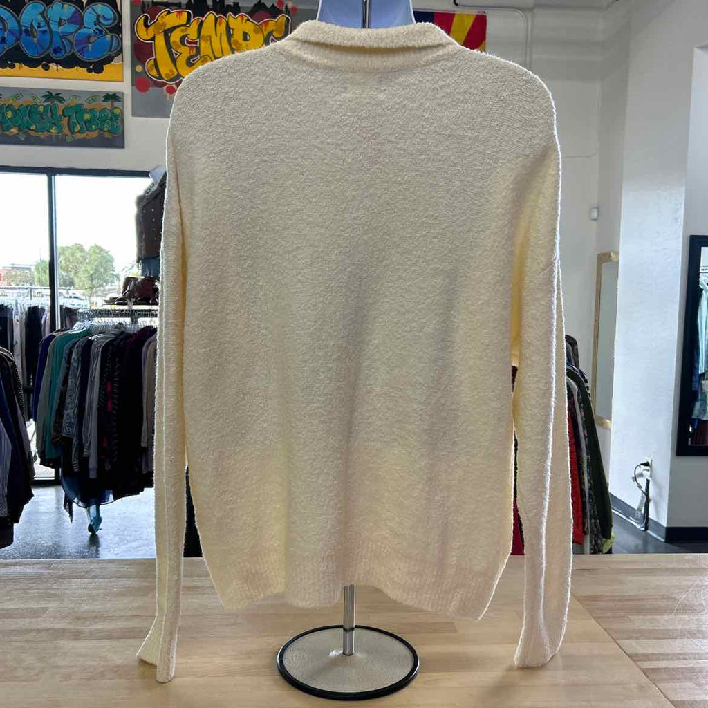 Mode of One Men's Long-Sleeve Polo Sweater - Soft Vanilla