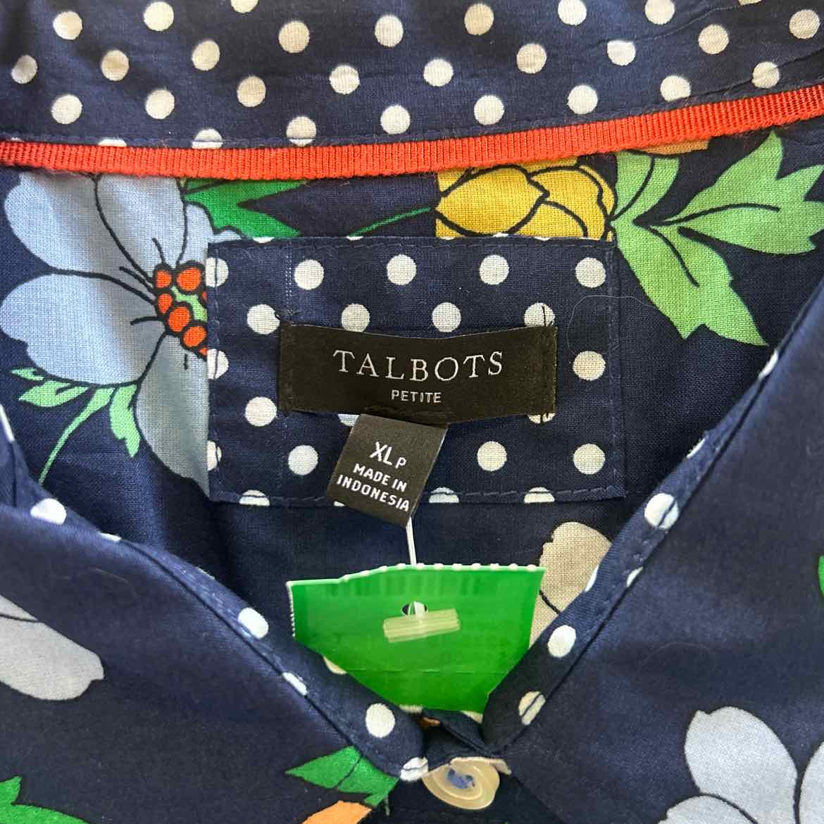 Talbots Size XLP Blue Preloved Button Down LS