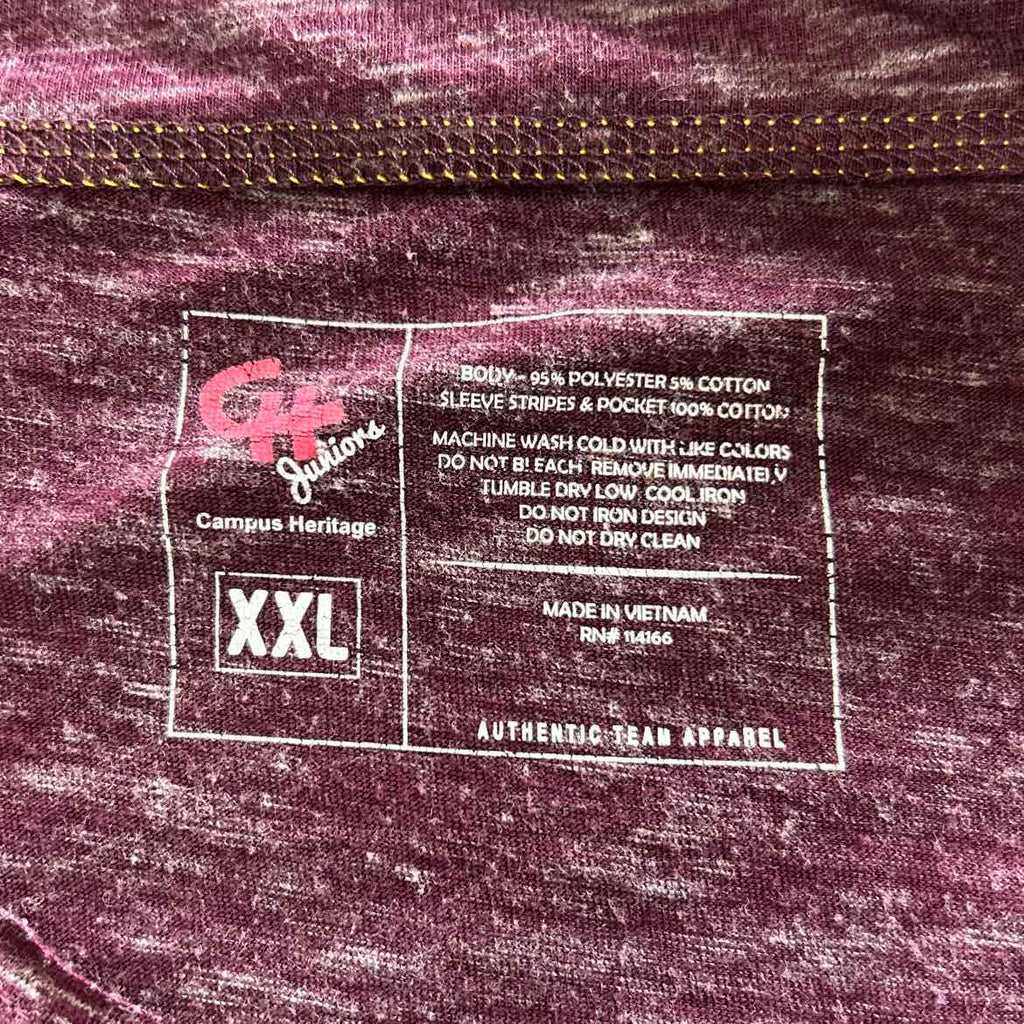 Campus Heritage Size XXL Burgundy Preloved Sweatshirt