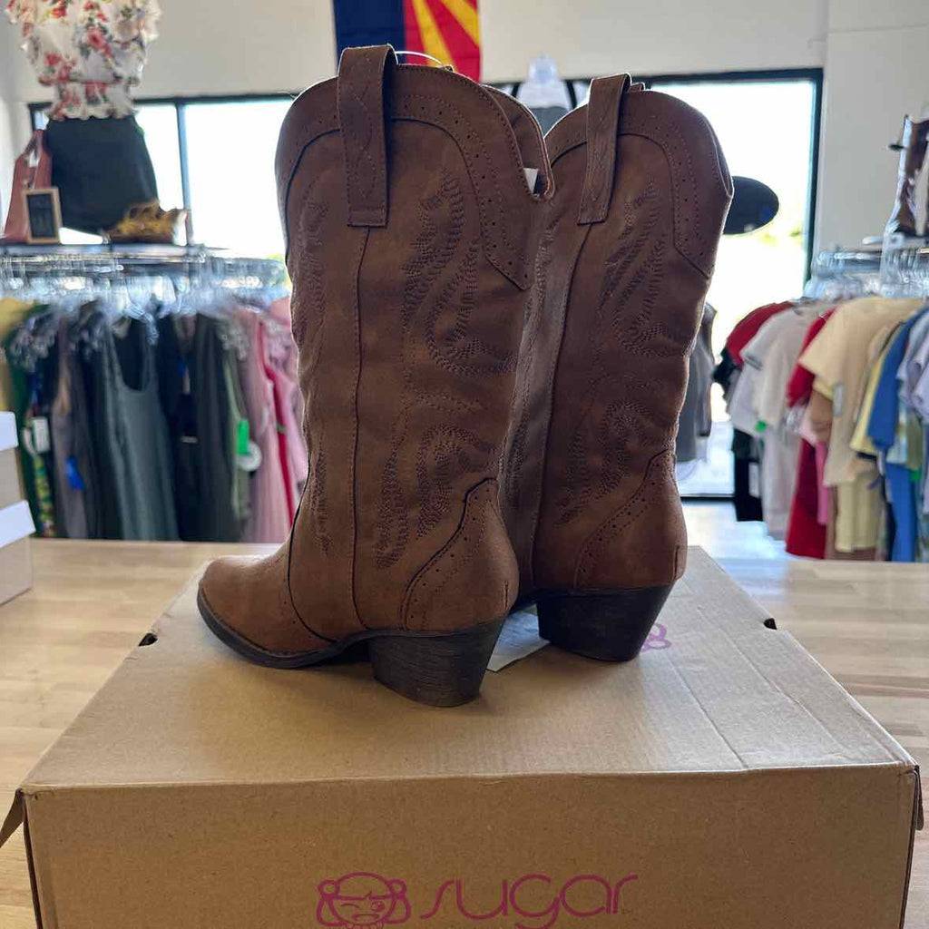 Sugar Shoe Size 7 ugar Womens Tammy Stacked Heel Cowboy Boots