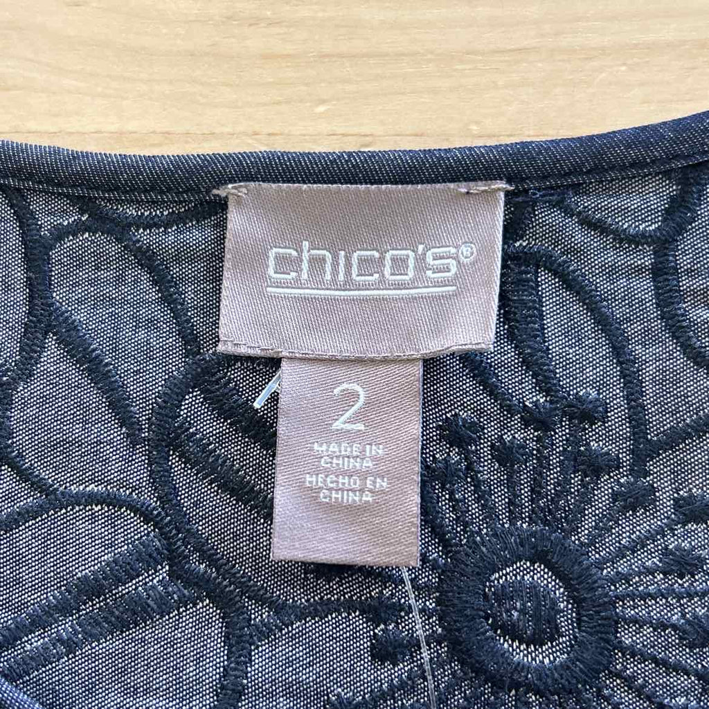 Chico's Size 2 Blue New Cardigan