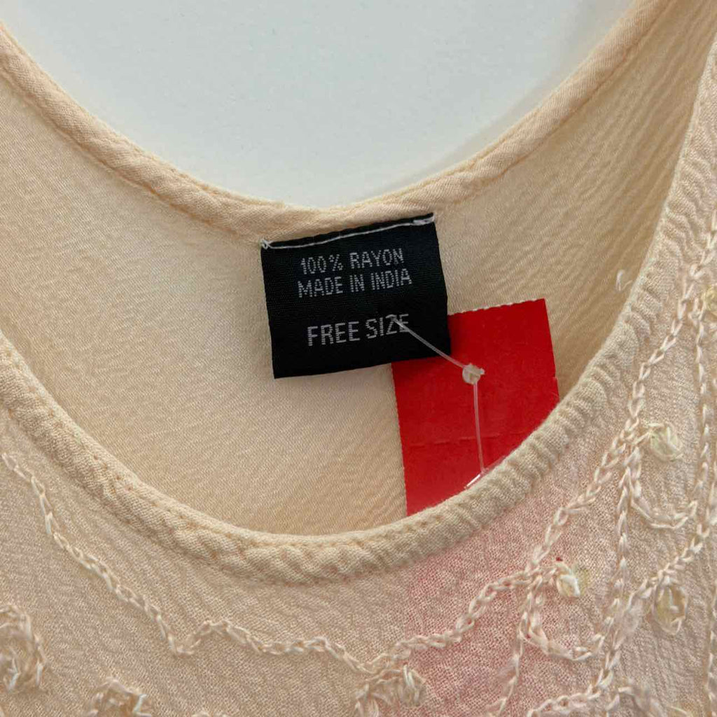 Size Free size Tan Preloved Dress