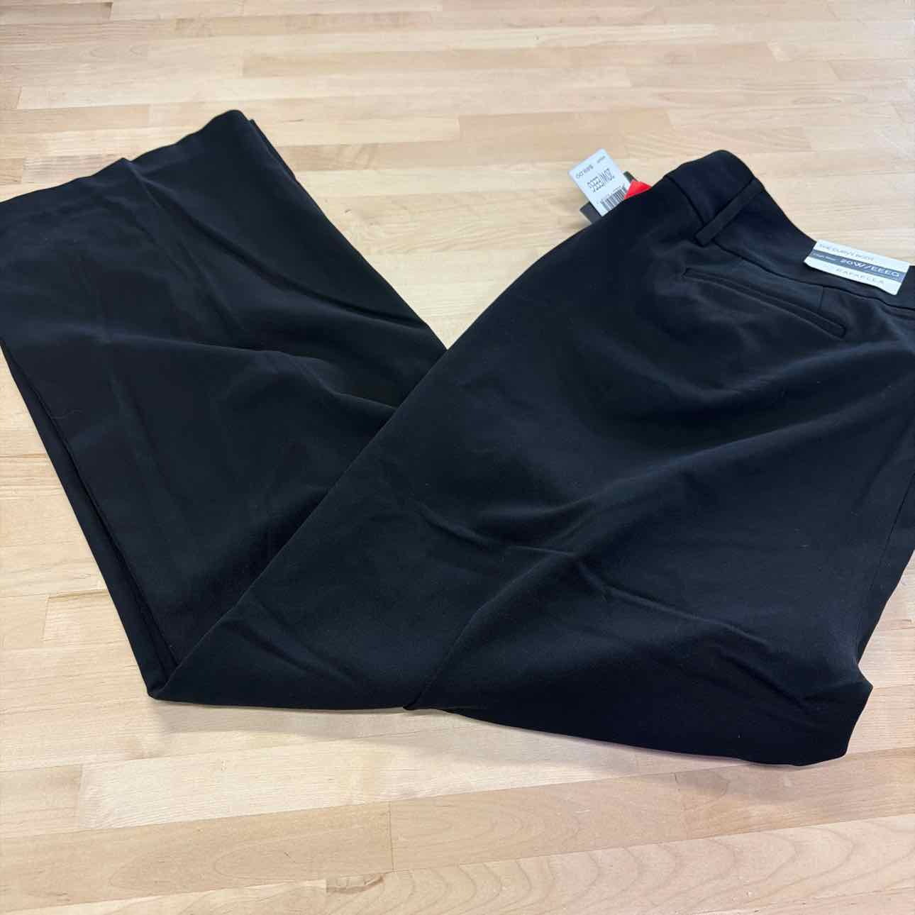 Rafaella Women's Plus Size Curvy Fit Bootcut Pants, Black, 20W