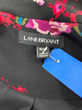 Lane Bryant Size 18/20 Black Purple Preloved Blazer