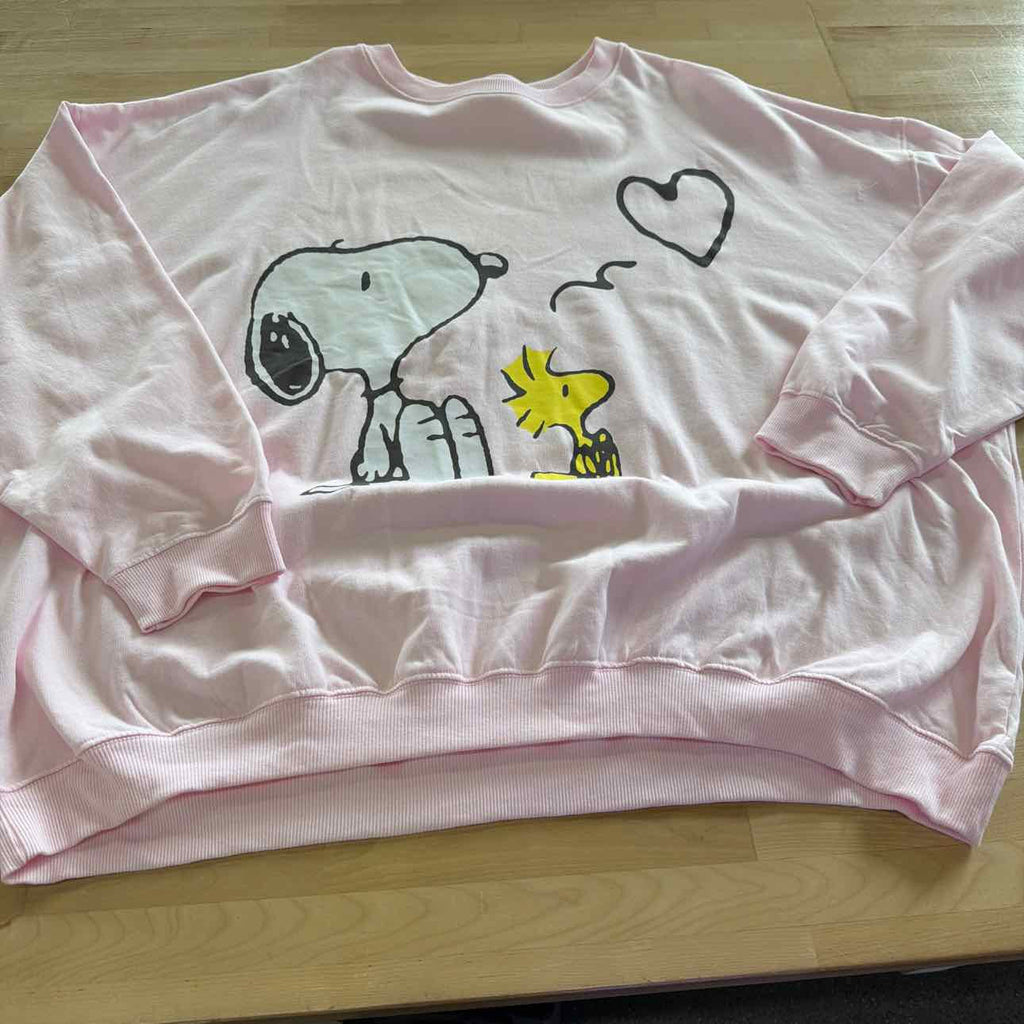 Grayson Threads, the Label  Plus Size Dropped-Shoulder Snoopy Balloon Sweatshirt