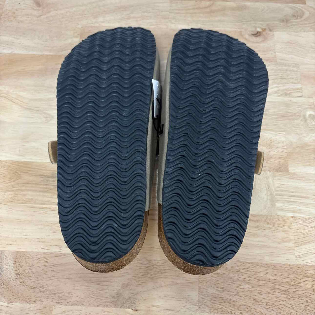 Cotton on Closed Toe Buckle Slide - Taupe