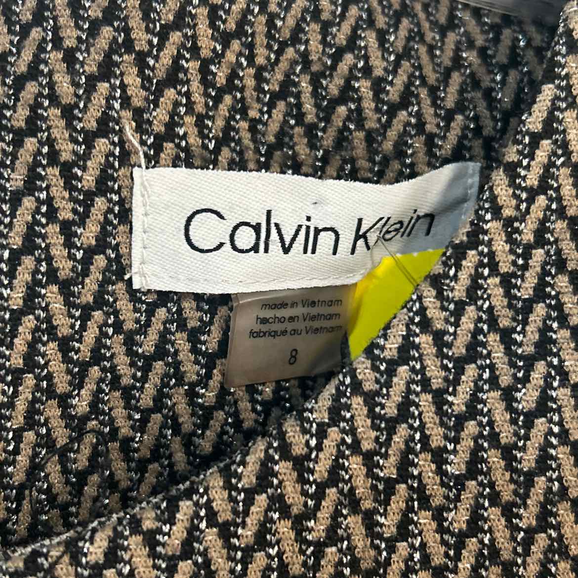 Calvin Klein Size 8 Brown Preloved Dress